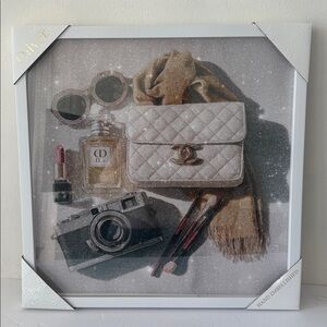 OLIVER  Her Go To Morning Accessories Shadow Box Wall Art 20" x 20"